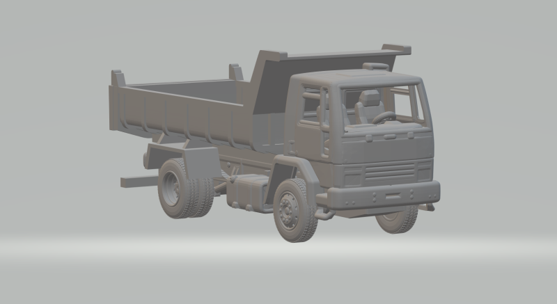 Cargo dumper 1990 3D Baskı Modeli .c4d .max .obj .3ds .fbx .stl .blend 
