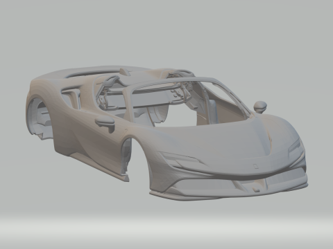 Ferrari sf90 spyder 3D प्रिंट मॉडल