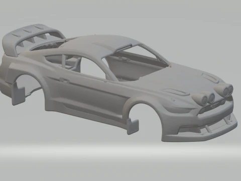 Mustang race car 3D Print Model