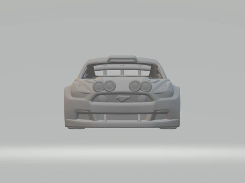 Mustang race car 3D Print Model