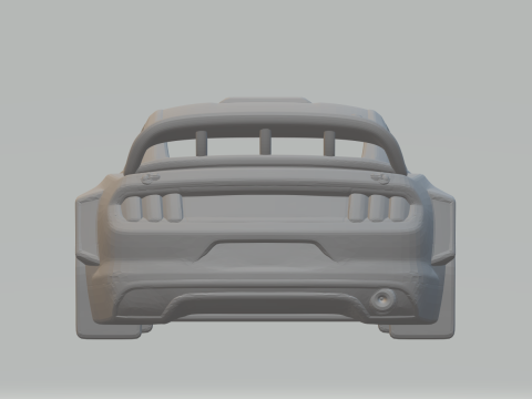 Mustang race car 3D Baskı Modeli