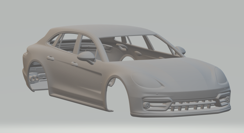 Porsche Panamera Sport Turismo Modelo de Impressão 3D .c4d .max .obj .3ds .fbx .stl .blend 