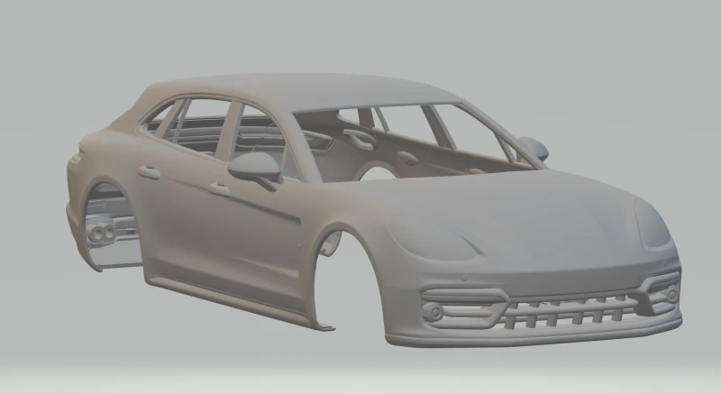 Porsche Panamera Sport Turismo 3D Print Model .c4d .max .obj .3ds .fbx .stl .blend 