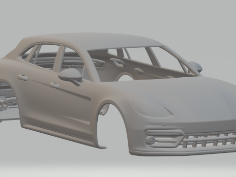 Porsche Panamera Sport Turismo Modelo de Impressão 3D