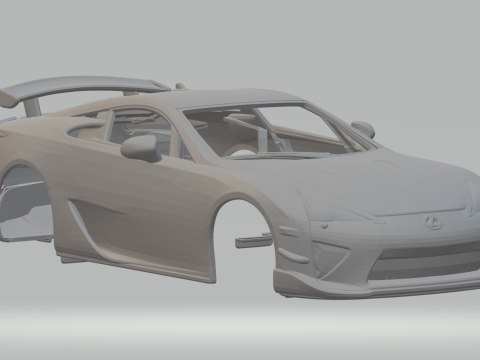 Lexus LFA Nrburgring 3D-printmodel