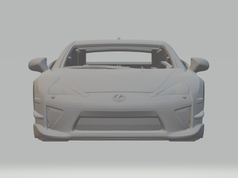 Lexus LFA Nrburgring 3Dプリントモデル