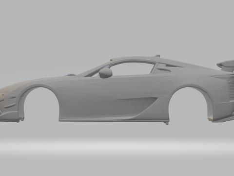 Lexus LFA Nrburgring 3Dプリントモデル