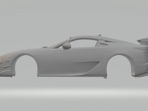 Lexus LFA Nrburgring 3D Print Model