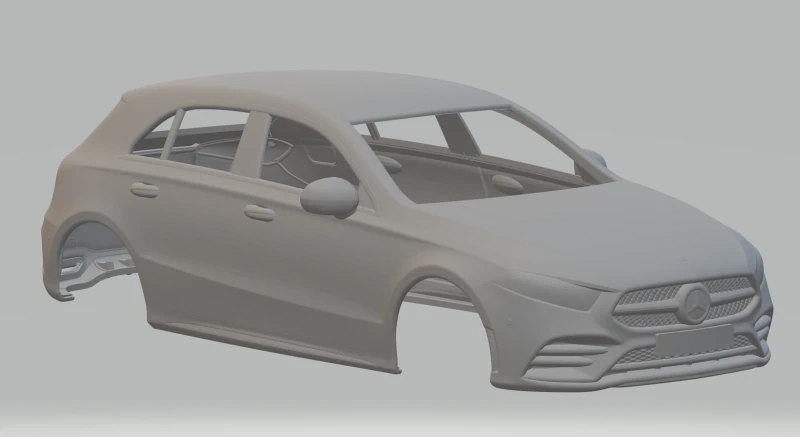 Mercedes Benz A Class 3D Print Model .c4d .max .obj .3ds .fbx .stl .blend