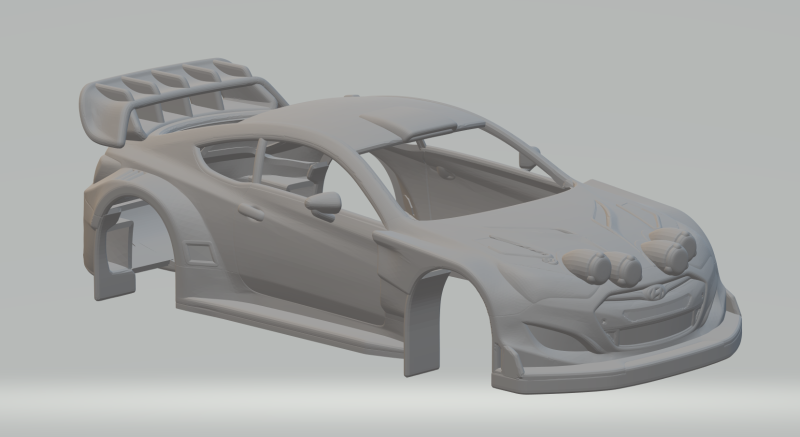 Hyundai coupe rally car 3D Принт Модель .c4d .max .obj .3ds .fbx .stl .blend 