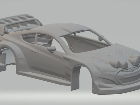 Hyundai coupe rally car 3D Print Model