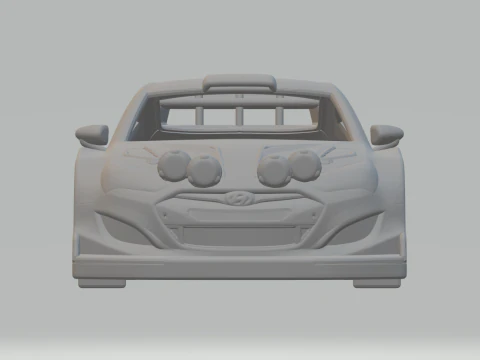 Hyundai coupe rally car 3D Print Model
