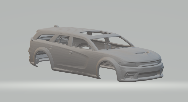 Dodge charger wagon 3D प्रिंट मॉडल .c4d .max .obj .3ds .fbx .stl .blend