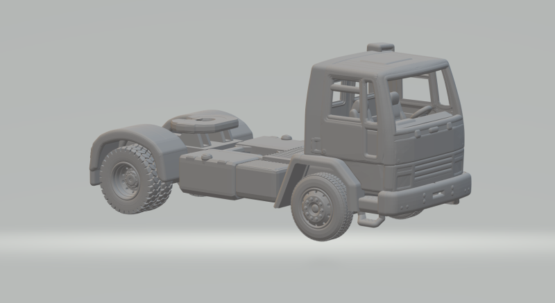 Cargo truck Model do druku 3D .c4d .max .obj .3ds .fbx .stl .blend