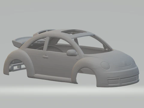 वीडब्ल्यू बीटल आरएसआई 3D प्रिंट मॉडल