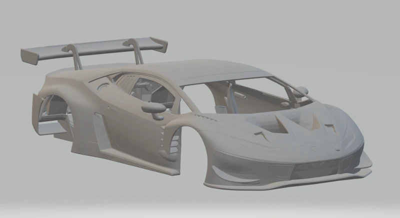 Huracan gt3 evo 3D Print Model .c4d .max .obj .3ds .fbx .stl .blend 