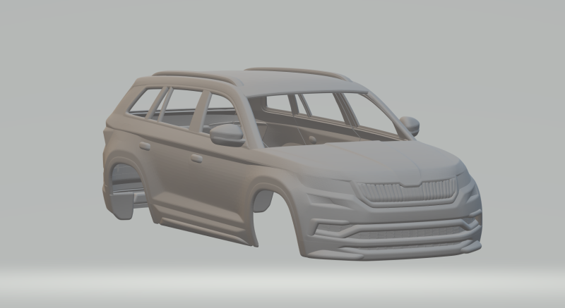 Skoda kodiaq Model Cetak 3D .c4d .max .obj .3ds .fbx .stl .blend 
