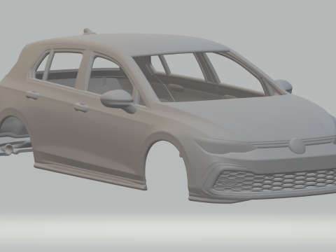 Volkswagen golf Modèles 3D en vedette