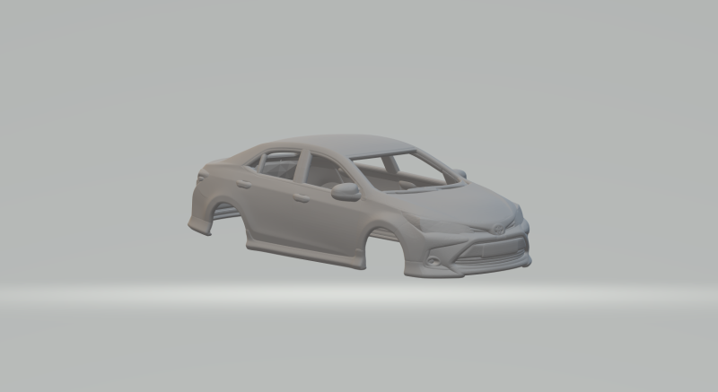 Toyota corolla sport 3D Druckmodell .c4d .max .obj .3ds .fbx .stl .blend