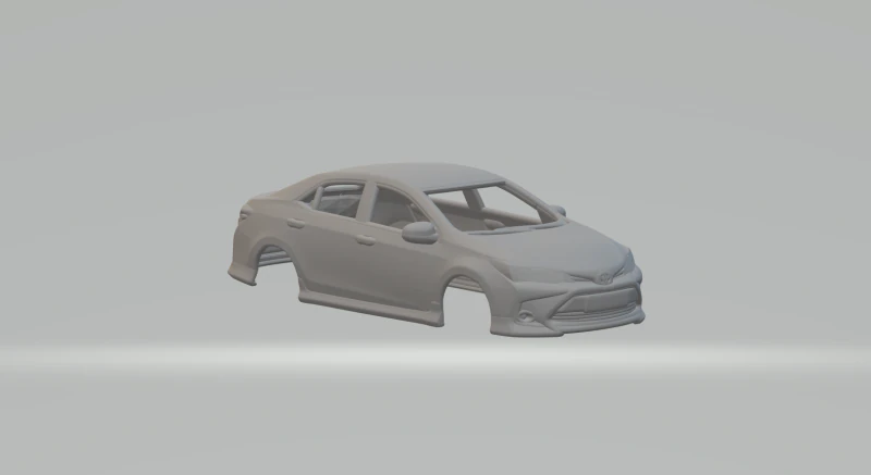 Toyota corolla sport 3D Print Model .c4d .max .obj .3ds .fbx .stl .blend 