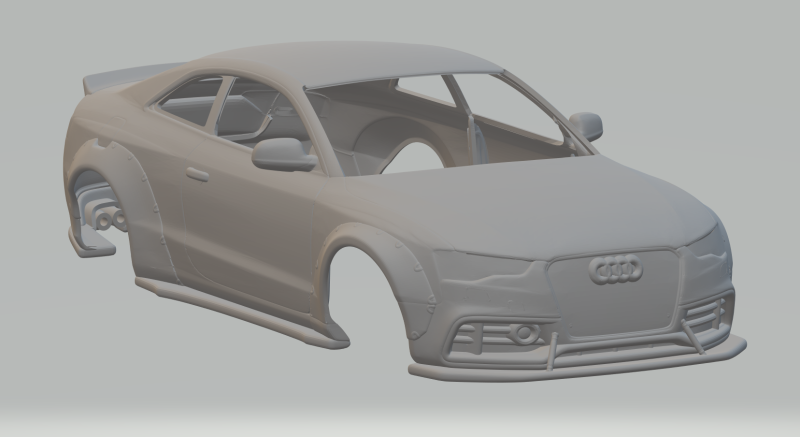 Audi s5 custom 3D 프린트 모델 .c4d .max .obj .3ds .fbx .stl .blend 
