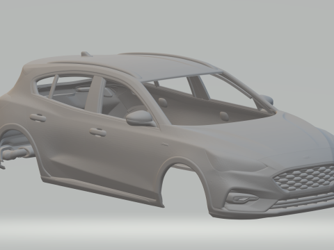 Focus Active Hatchback 3D Print Model