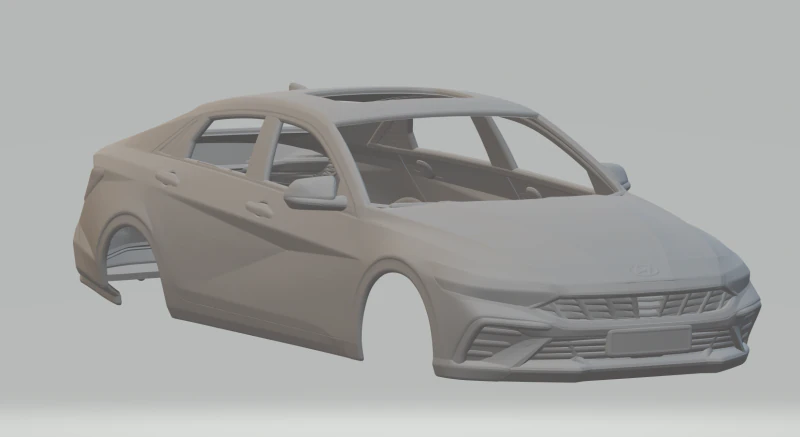 Hyundai elantra 2024 3D Print Model .c4d .max .obj .3ds .fbx .stl .blend 