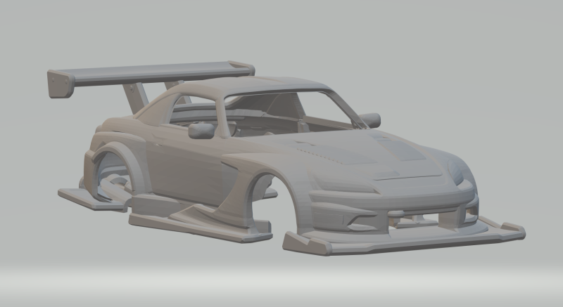 Honda s2000 race track 3D 프린트 모델 .c4d .max .obj .3ds .fbx .stl .blend 
