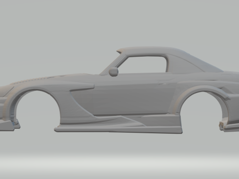 Honda s2000 race track 3D 프린트 모델