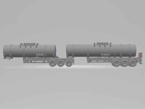 DOUBLE TANK TRAIN BRAZIL 3D-Druckmodell