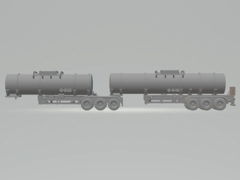 DOUBLE TANK TRAIN BRAZIL 3D Print Model