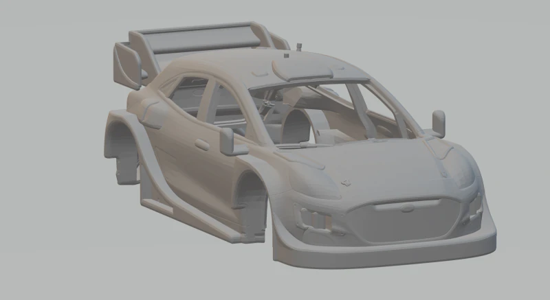 Puma wrc 3D Print Model .c4d .max .obj .3ds .fbx .stl .blend 