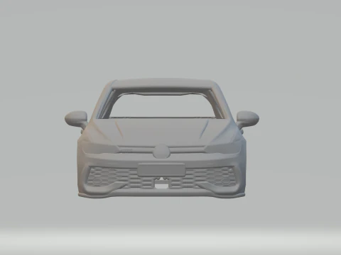 Volkswagen golf gte 3D Print Model