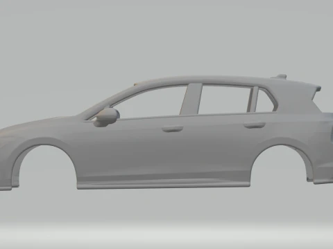 Volkswagen golf gte 3D Print Model