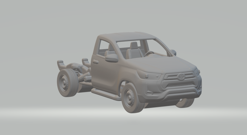 Toyota hilux Model Cetak 3D .c4d .max .obj .3ds .fbx .stl .blend 