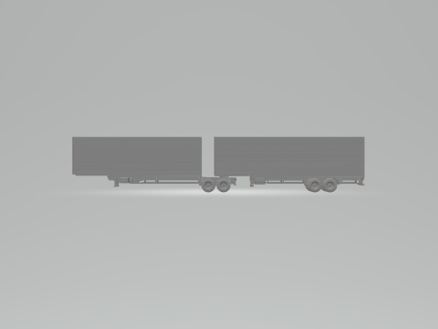 Double trailer box randon 3D प्रिंट मॉडल