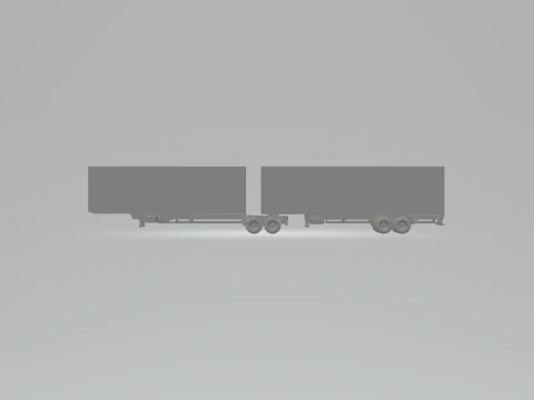 Double trailer box randon 3D Print Model