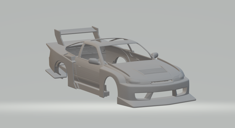 Nissan sileigthy custom 3D 打印模型 .c4d .max .obj .3ds .fbx .stl .blend 