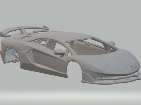 Aventador lsvj 3D प्रिंट मॉडल