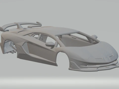 Aventador svj Modelo de Impressão 3D