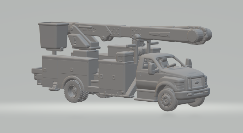 750 service truck 3D प्रिंट मॉडल .c4d .max .obj .3ds .fbx .stl .blend 