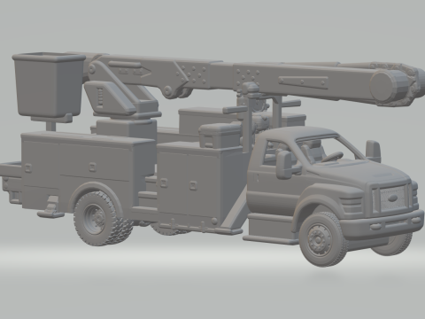 750 service truck Modelo de Impressão 3D