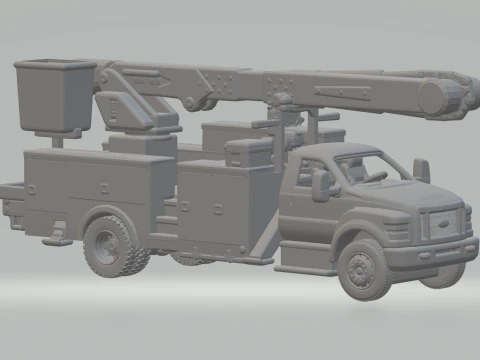 750 सर्विस ट्रक 3D प्रिंट मॉडल