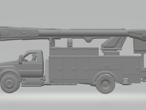 750 service truck 3D प्रिंट मॉडल