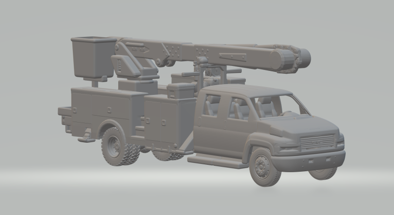 Gmc service truck Modèles 3D en vedette .c4d .max .obj .3ds .fbx .stl .blend 