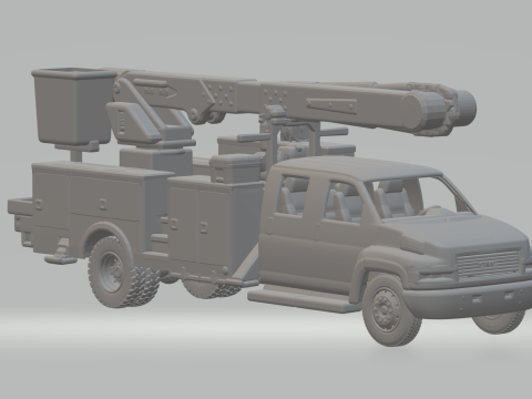Gmc service truck Modèles 3D en vedette
