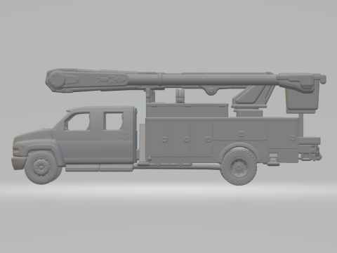 Gmc service truck Modèles 3D en vedette