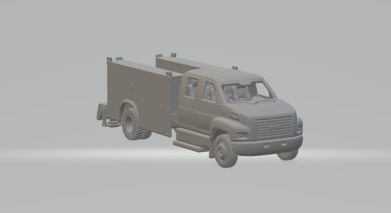 Gmc c8500 service truck Modelo de impresión 3D .c4d .max .obj .3ds .fbx .stl .blend 