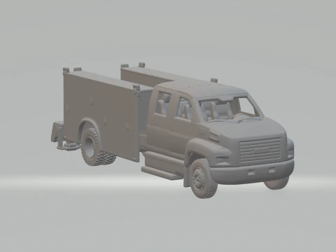 Gmc c8500 service truck 3D Print Model
