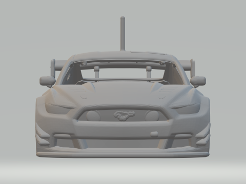 Mustang gt race car 3D Baskı Modeli